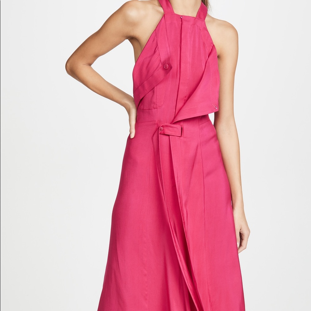 Jacquemus hot pink dress